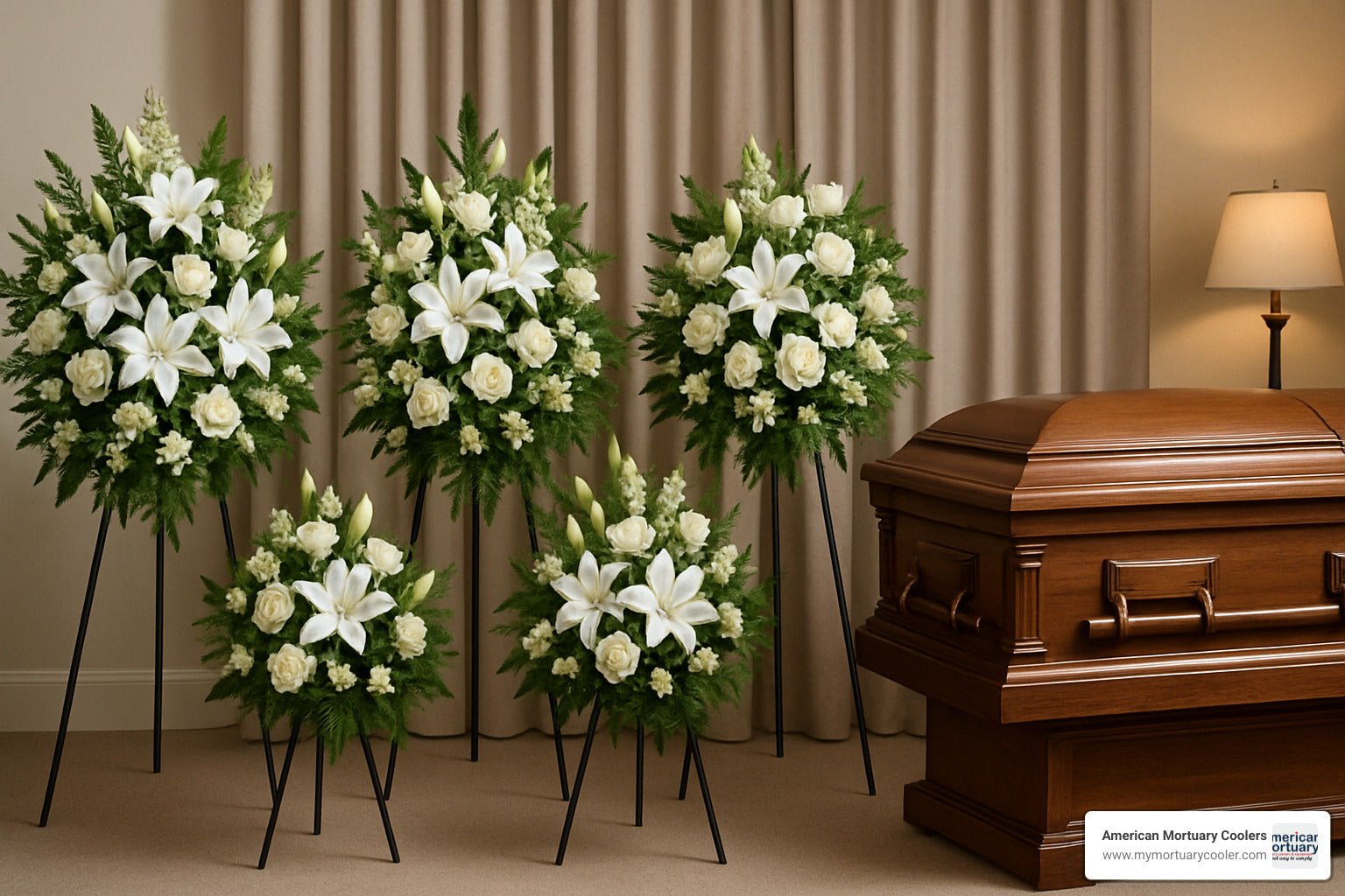 The Ultimate Guide to Choosing Funeral Flower Stands - American Mortuary Coolers & Equipments The Ultimate Guide to Choosing Funeral Flower Stands - American Mortuary Coolers & Equipments